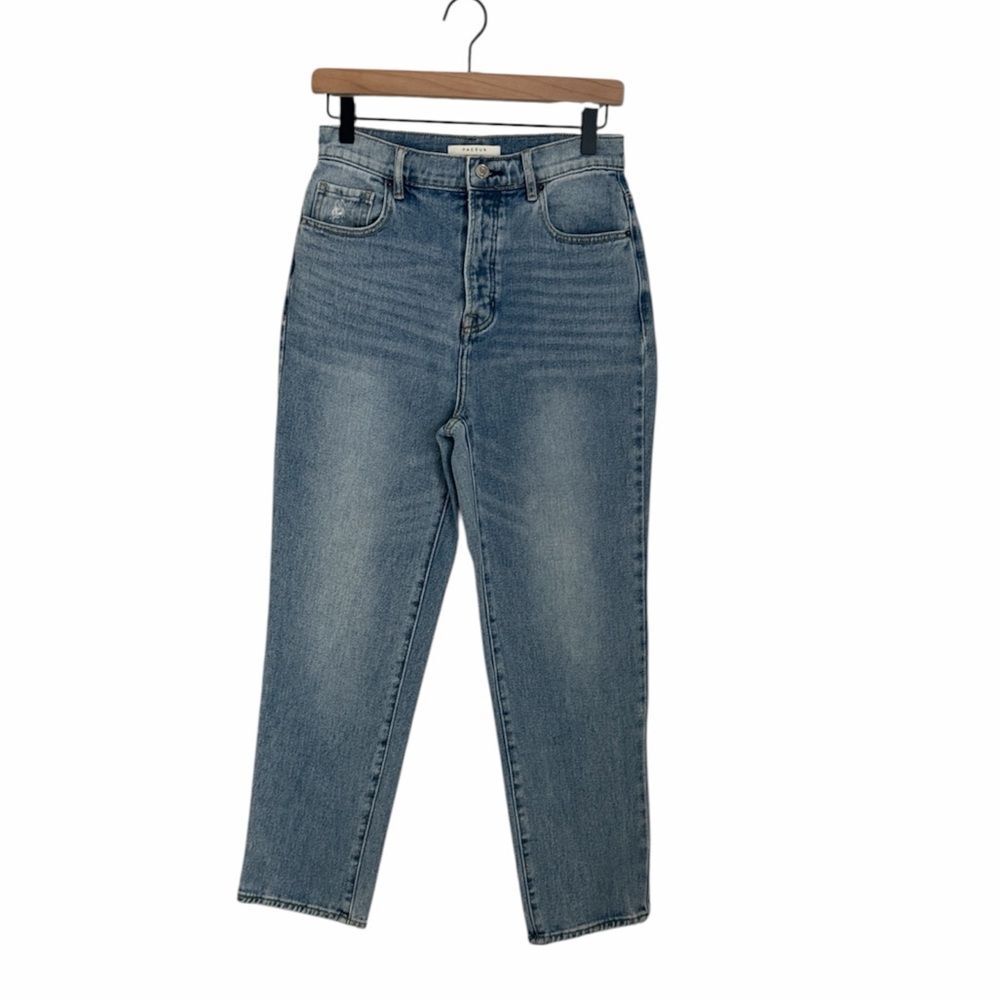 PacSun High Rise Straight Jeans 26 Light Wash 100% Cotton Cropped 27”
